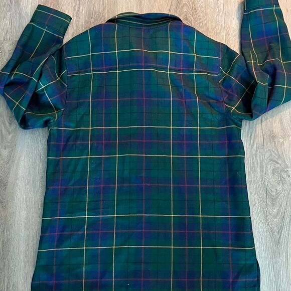 Pendleton Men's Tartan Plaid Zip Up Virgin Wool Shirt Medium Portland Oregon - Picture 5 of 5